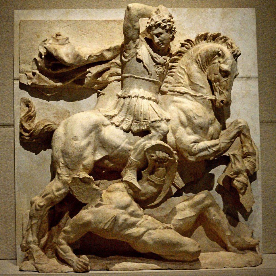 VASILEON MAKEDONON ALEXANDROY in Battle - Taranto, National Archaeological Museum, Italy - 3rd century BC